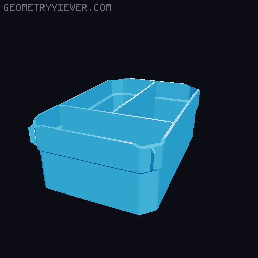 Dewalt TSTAK organiser inserts (should fit some other Stanley / Black & Decker products) 3D model thumbnail