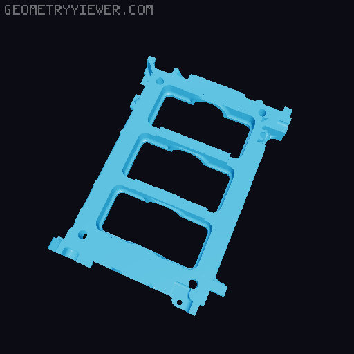 45% Scale Working V6 Engine 3D model thumbnail