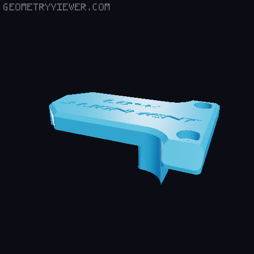 "Push Rod" Nerf Flywheel Blaster 3D model thumbnail