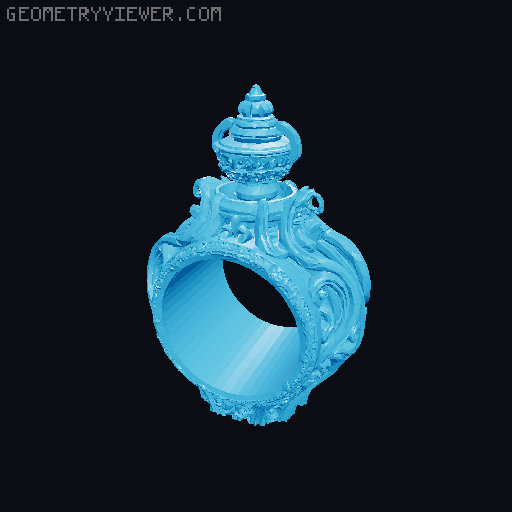 Another French Clock 3D model thumbnail