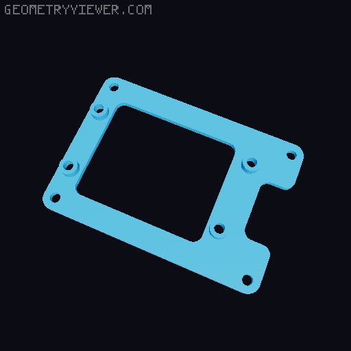 Mounting bracket for DMR Hotspot and Meshtastic or Meshcore 3D model thumbnail