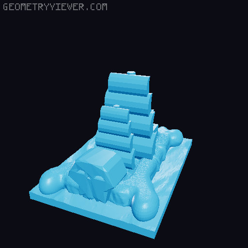 Undead Fantasy Fleet 3D model thumbnail