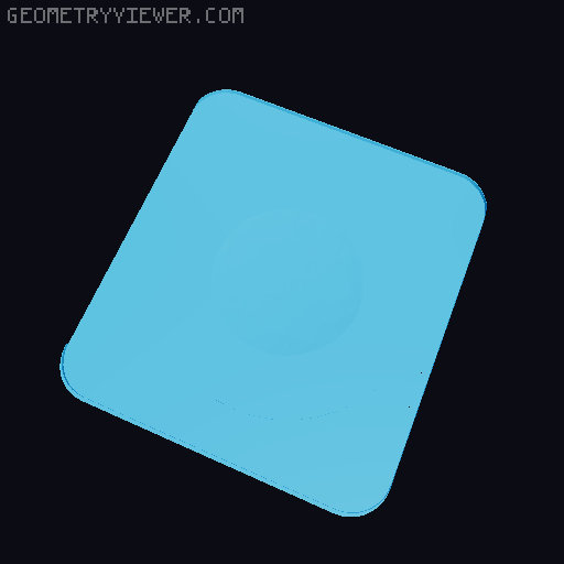 Airtag addon for pop-up wallet 3D model thumbnail
