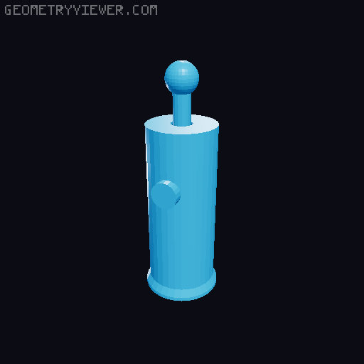 Benchy with a cannon 3D model thumbnail