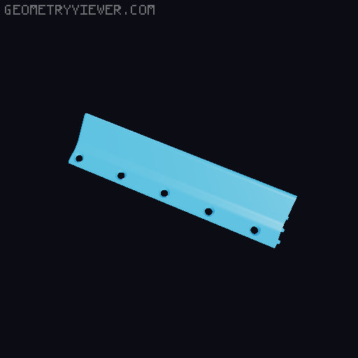 Moza SR-P Lite heel stop 3D model thumbnail