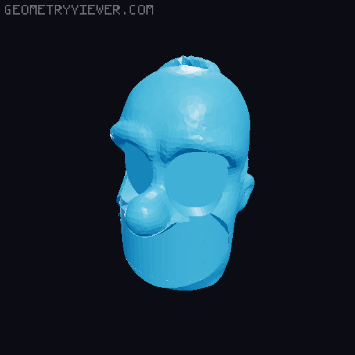 Die Simpsons Mini13 Homer Simpson Skin 3D model thumbnail