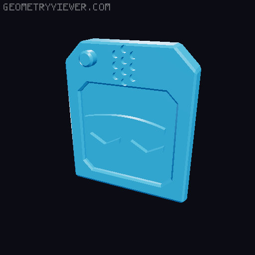 Robot Head From "Stray" game 3D model thumbnail
