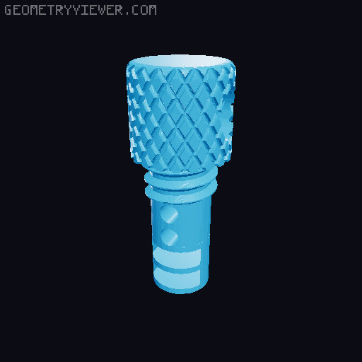 Keychain pill box 3D model thumbnail