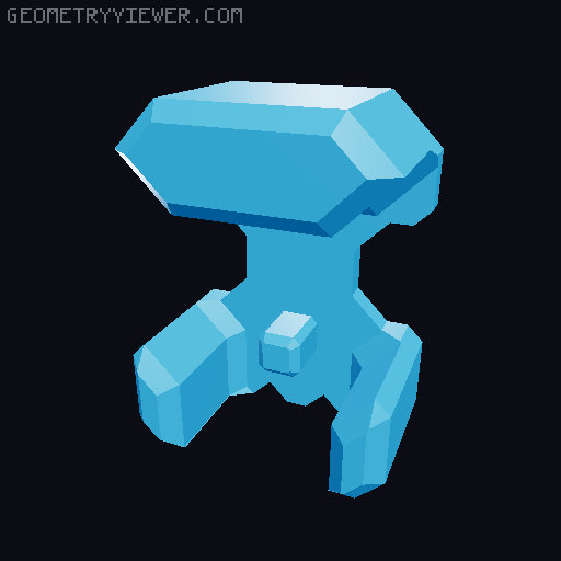 A13 - Back Addons 3D model thumbnail