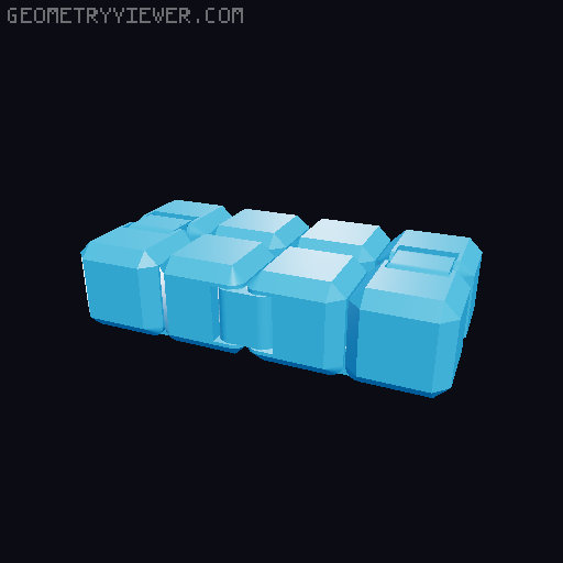 Magnetic fidget infinity cube 3D model thumbnail