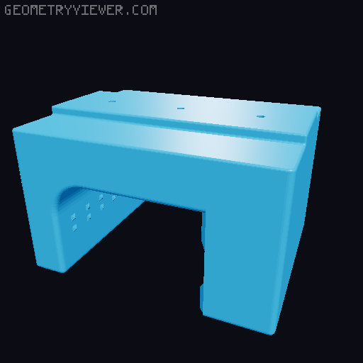 Gravity Broom Holder with Toolflex Mount 3D model thumbnail