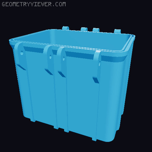 Estuche resistente para nivel láser Parkside 3D model thumbnail