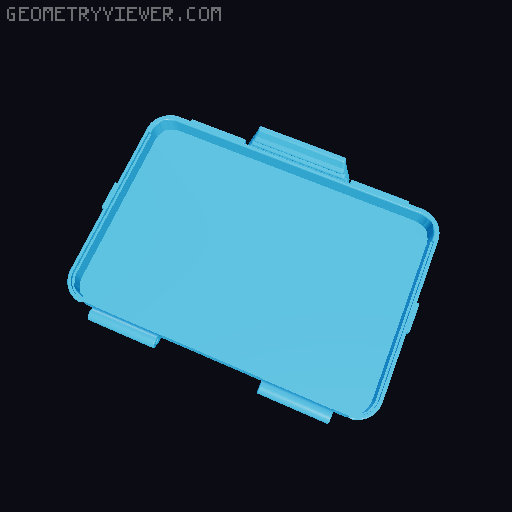 3x2 Gridfinity case (7 units tall) 3D model thumbnail