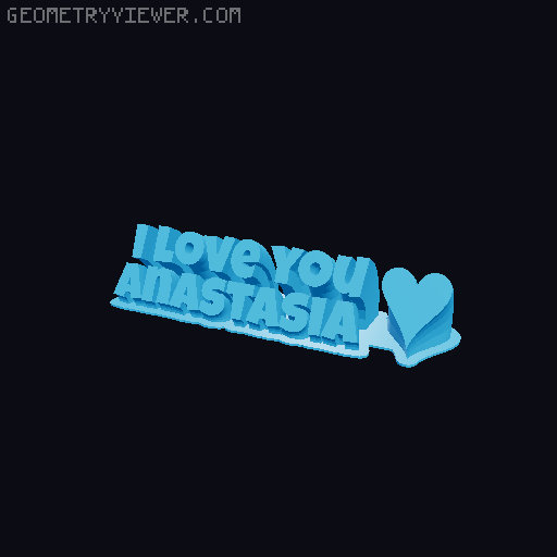 I love you... 3D model thumbnail