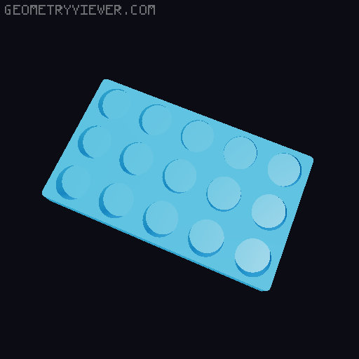 Gridfinity NUUN Tube Storage 3D model thumbnail