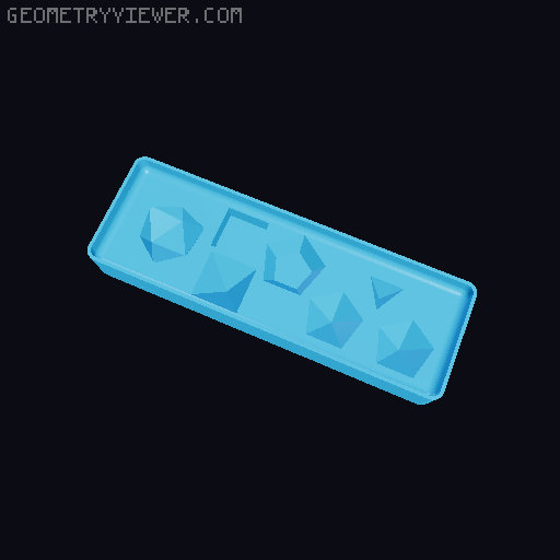 Gridfinity dice holder for DnD and other TTRPG 3D model thumbnail