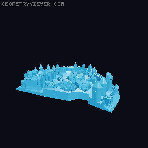 What is this? A Carcassonne for ants?   3D model thumbnail