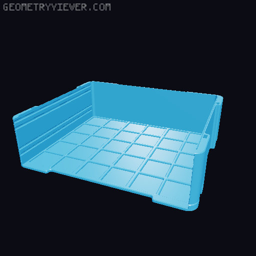 Drawer box set 3D model thumbnail