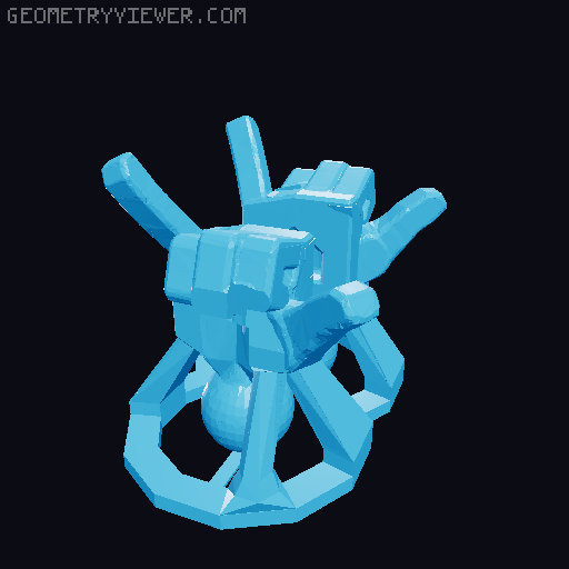 Lucky 13 Hands Compilation (with extra adhesion) 3D model thumbnail