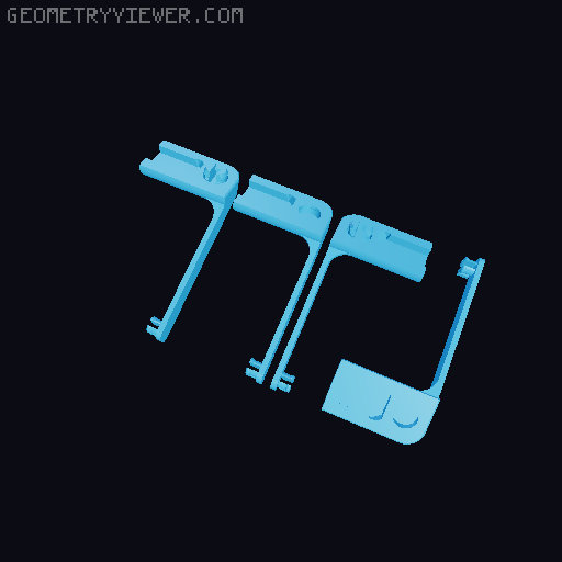 cantilever tool box (easier snap together) 3D model thumbnail