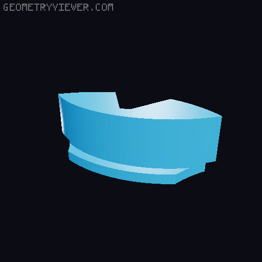 circular sliding puzzle 3D model thumbnail