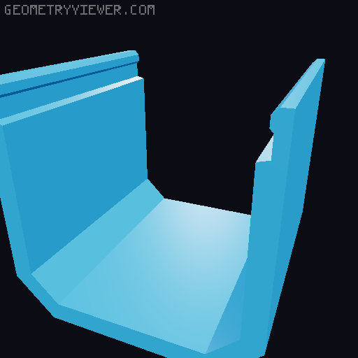 Underware Channel Tops (I, L, C, T, X) - Extra height + Parametric models 3D model thumbnail