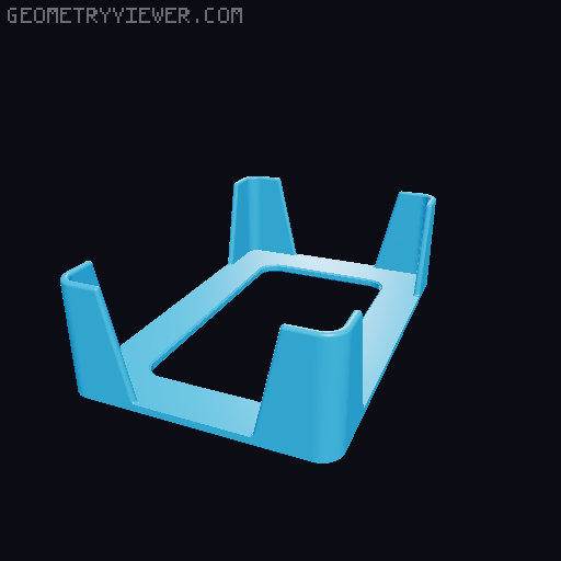 Uno Express Rugged Card Box 3D model thumbnail