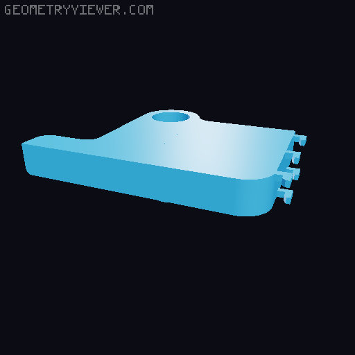 Filament Spool Roller for Skadis 3D model thumbnail