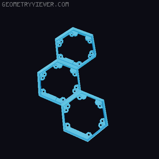Hextraction Fancy Game Board Remix 3D model thumbnail
