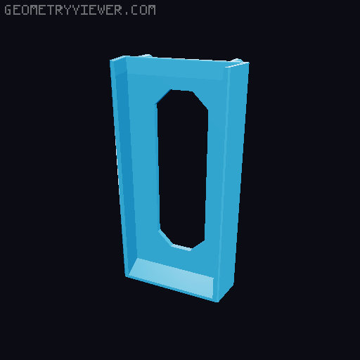 Skadis mount for Open Ball workholders 3D model thumbnail