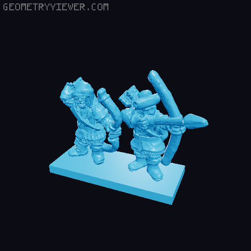 Lake-Town Warmaster Army 10mm Scale 3D model thumbnail