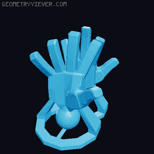 Lucky 13 Hands Compilation (with extra adhesion) 3D model thumbnail