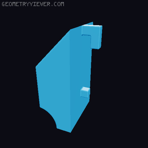 Skadis folding rule holder 3D model thumbnail