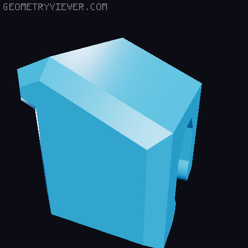 A13 - Back Addons 3D model thumbnail