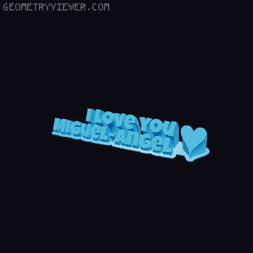 I love you... 3D model thumbnail