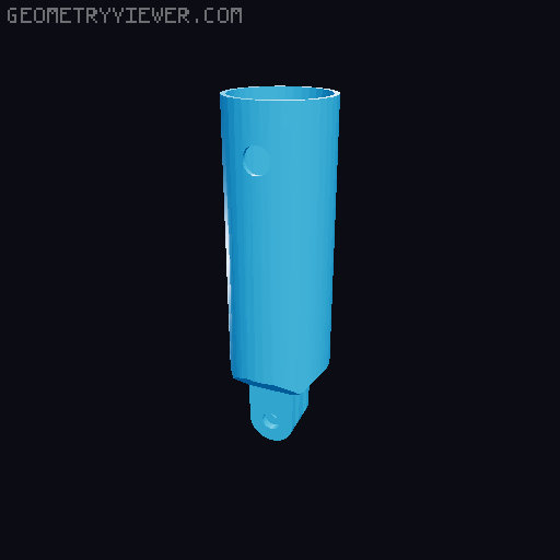 Dual Limb Bike Handlebar 3D model thumbnail