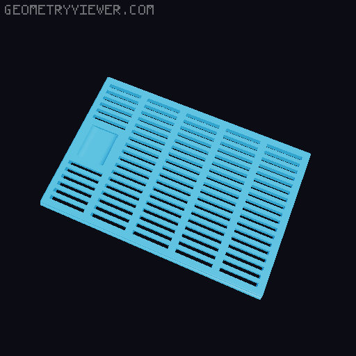 Desiccant Box (for dry box or general use) 3D model thumbnail