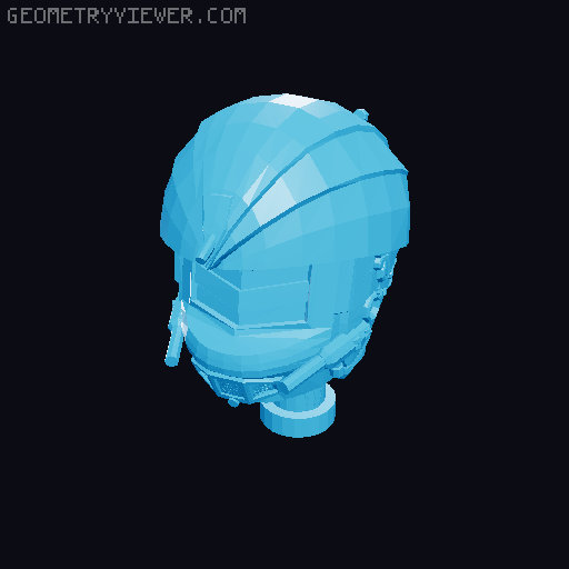 Hunter Helmet Figure head- Star Trek 3D model thumbnail