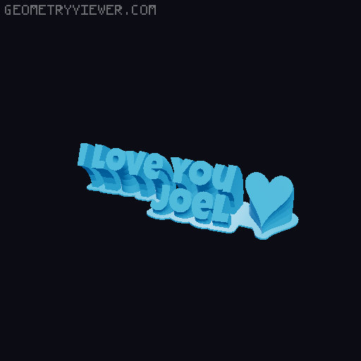 I love you... 3D model thumbnail