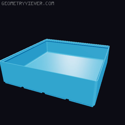 Gridfinity Bins - 4x4 Format 3D model thumbnail
