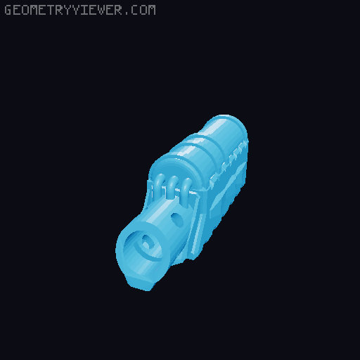 Dummy 13 Blaster Arms 2.0 3D model thumbnail