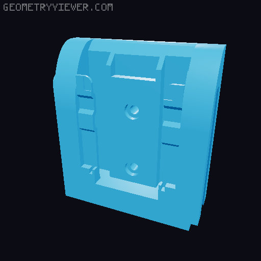 DeWalt Battery holder - Modular 3D model thumbnail
