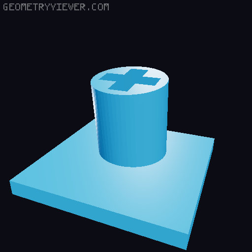 Exit Sign Escape Button Keycap - Two Parted 3D model thumbnail
