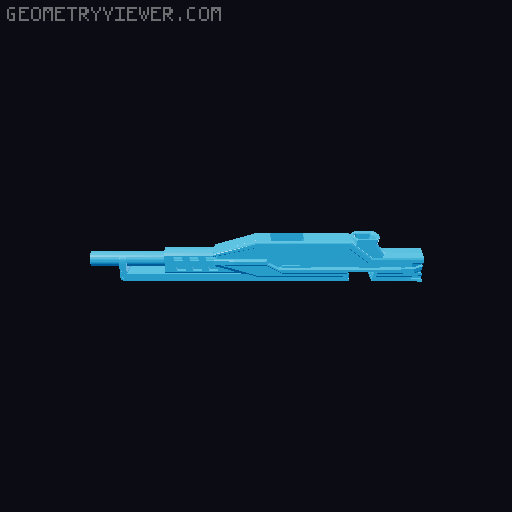 D13  Modular Gun   (Series first) 3D model thumbnail