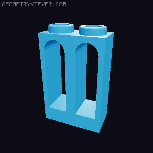 Piezas con Arcos Interiores 3D model thumbnail