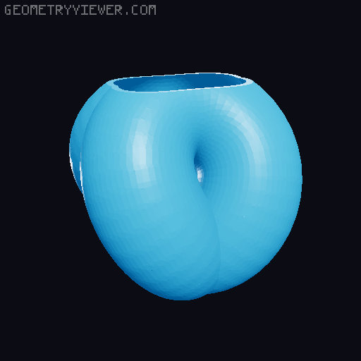 Equation-Driven Guided Sweep Pots 3D model thumbnail