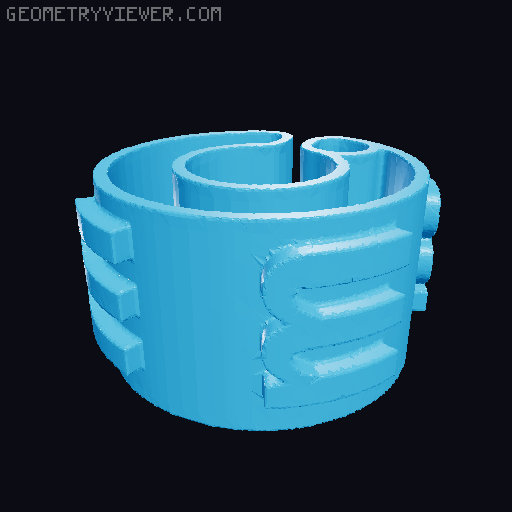Characters For Cable Description 5mm/0.20″ Diameter 3D model thumbnail