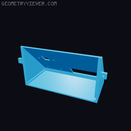 Sensor case for light and rain sensors 3D model thumbnail