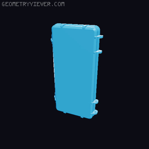 Retroid Pocket 3+ rugged travel case 3D model thumbnail