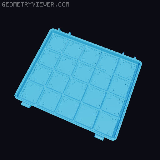 Gridfinity case for Chapman Screwdriver set 3D model thumbnail